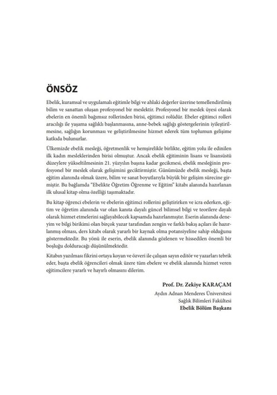 Ebelikte Öğretim Öğrenme Ve Eğitim