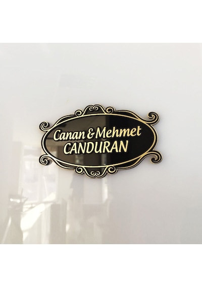 İsme Özel Kabartma Daire Ev Kapı İsimliği