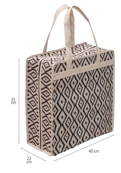 Bohe Ayakkabı Seyahat Çantası, 35 X 22 X 40 Cm Bej