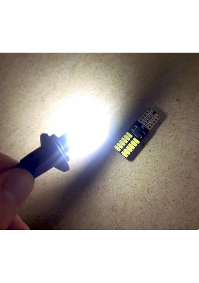 T10 Dipsiz Beyaz Led Ampül 24 Led Smd Canbus 2 Adet