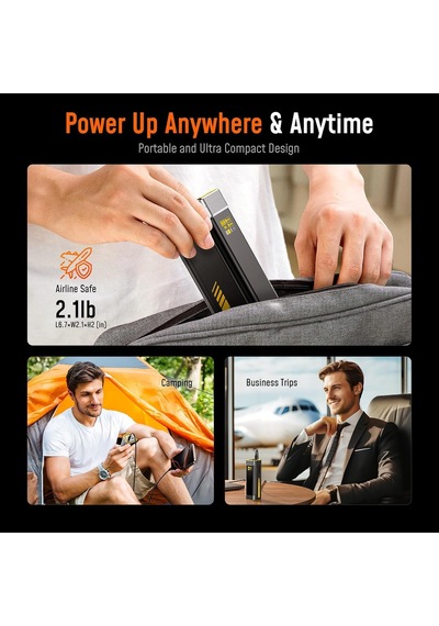 Starship 27.600 Mah 240w Pd3.1 Powerbank, Akıllı Dijital Göstergeli 2si1 Arada Taşınabilir Hızlı Şarj Cihazı,