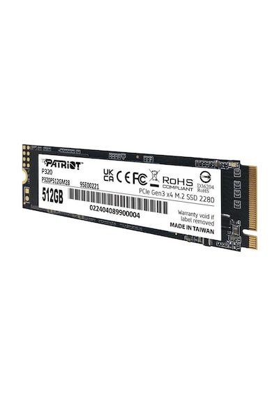 Patriot P320P512GM28 P320 512 GB M.2 2280 PCIe Gen3 X4 SSD