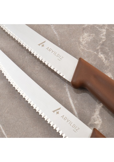 Aryıldız Daily Steak Bıçak 2 Li Kahverengi Çok Renkli
