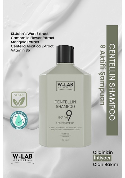 W-Lab Cosmetics Centellin Şampuan 250 ML