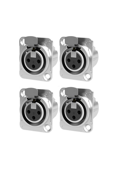 Hepa Merz SFC-SR12-4X XLR ŞASE Dişi Canon 3 Pinli XLR Şase Konnek