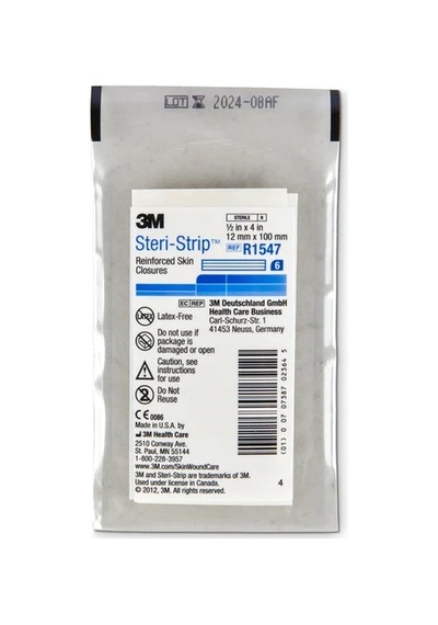 Steril Strip Dikiş Bandı 12 X 100 Mm Yara Kapatma Bandı Cilt Sabitleyici Strip 6'lı 10 Paket