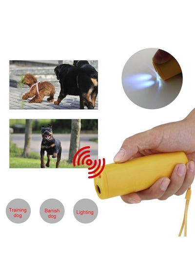 Ultrasonik Köpek Eğitim Ve Uzaklaştırma Cihazı - El Fenerli, Taşınabilir, Köpek Kovucu