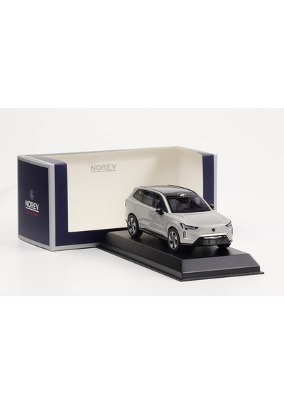 1:43 Ölçek Norev 2024 Volvo Ex 90 Gri Diecast Metal Minyatür Model Araba 10cm