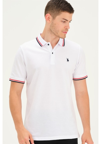 T8594 Dewberry Erkek T-shırt-beyaz Beyaz