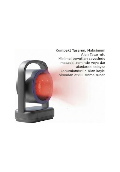 Mini Isıtıcı Fan Taşınabilir Sessiz Hızlı Isıtma 500w Kompakt Isıtıcı