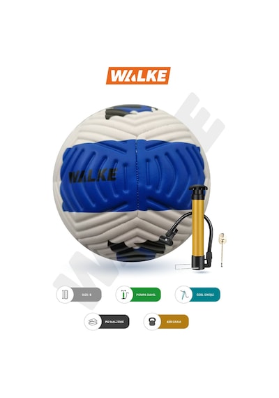 Walke 5 Numara Futbol Topu Pompa Hediyeli Mavi