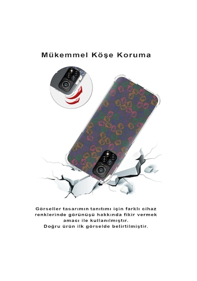 Xiaomi Poco F2 Pro Köşe Korumalı Antişok Kapak Hello Kitty Tasarımlı Şeffaf Silikon Kılıf