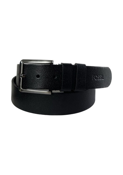Fossil Siyah Rengi Hakiki Düz Deri Spor 4 Cm Erkek Kemeri-115 Siyah