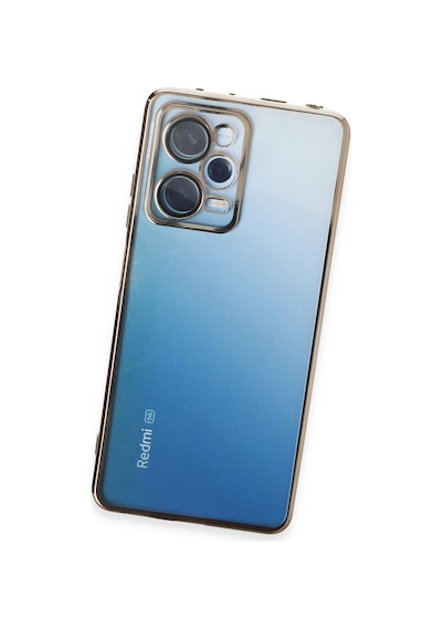 Gldısptm Newface Xiaomi Redmi Note 12 Pro 5g Kılıf Razer Lensli Silikon - Gold
