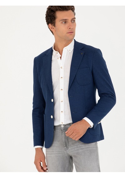 Cacharel Lacivert Slim Fit Spor Ceket