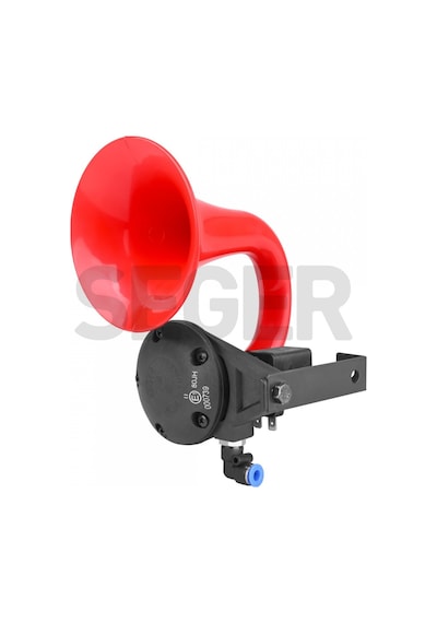 Seger 80jh Tek Boynuz Havalı Korna 24volt Unichorn Kırmızı