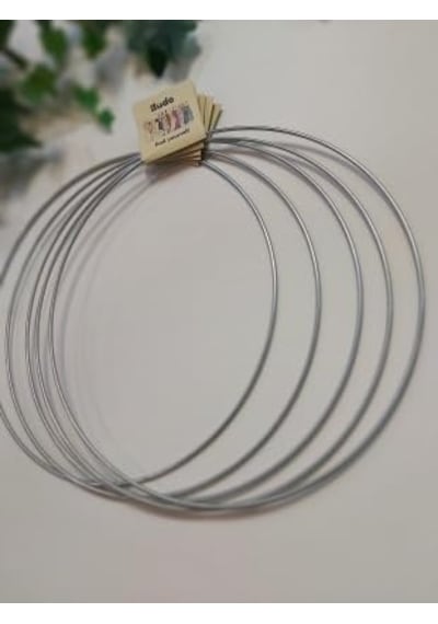 Enludo Metal Makrome Çember 30 Cm 5li Set Galvanizli Kasnak Halka Düş Kapanı Endsetcem30 Diğer