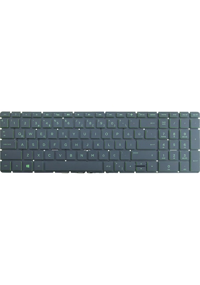HP Uyumlu 15s-fq1002nt, 15s-fq5020nt Klavye Işıklı (Yeşil)