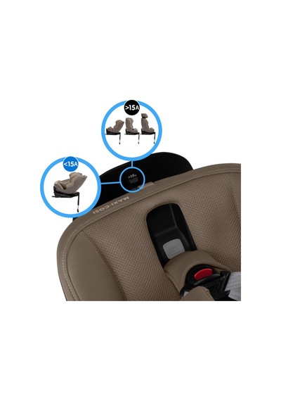 Maxi-cosi Emerald 360 Plus İ-size İsofix'li 360 Dönebilir Yatabilir 0-36 Kg Oto Koltuğu Authentic Truffle