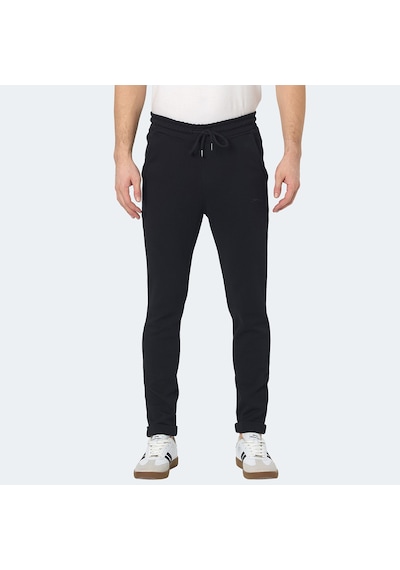 Slazenger BLAZEWAY Erkek Cepli Dar Paça Siyah Eşofman Altı