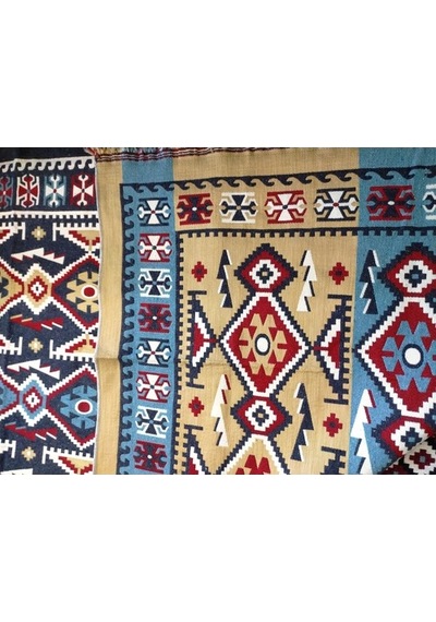 Makine Dokuması Parlak Uşak Antik Kilimi, Püsküllü