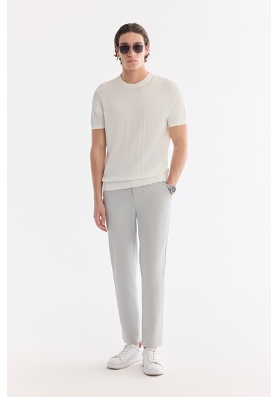 Avva Erkek Gri Beli Lastikli Viskon Karışımlı Elastan Slim Fit Chino Pantolon A61y3212 Avva Erkek Gri Beli Lastikli Viskon Karışımlı Elastan Slim Fit Chino Pantolon A61y3212