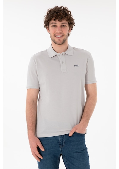 U.S. Polo Assn. Erkek Regular Fit Polo Yaka Açık Gri Basic Tişört 50306007-VR001 U.S. Polo Assn. Erkek Regular Fit Polo Yaka Açık Gri Basic Tişört 50306007-VR001