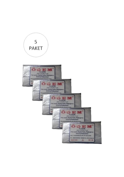 Ers Bakkaliye Naylon Torba Beşlik 30x52 Cm 1 Kg 5 Paket Takriben 525 Adet