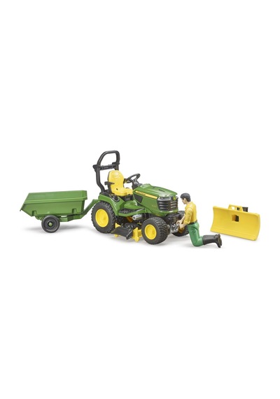 Bruder John Deere Çim Biçme Traktörü Ve Bahçıvan