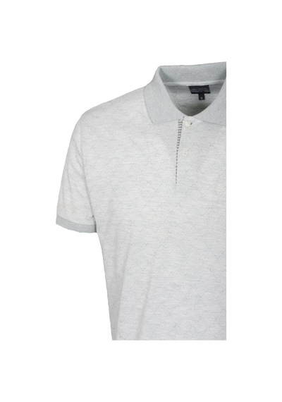 Erkek Polo Yaka Tişört Yeşil Dokulu Slim Fit Ribanalı Kol T-shirt Ncs Jeans 1250-mavi Mavi