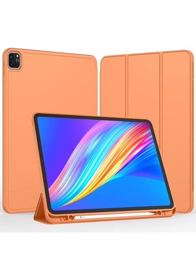 Apple Uyumlu iPad, Pro 12.9 3. Nesil Kılıf Kalem Bölmeli Smart Case A1876