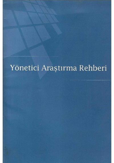 Yönetici Araştırma Rehberi Kitapçık