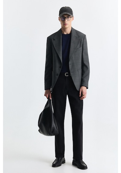 Antioch Ekose Relax Fit Blazer Ceket Yeşil