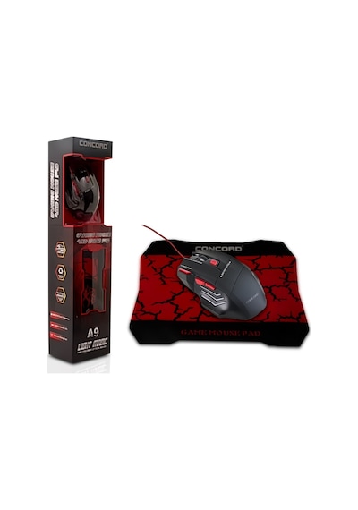 Concord A9 Oyuncu Mouse ve Mouse Pad