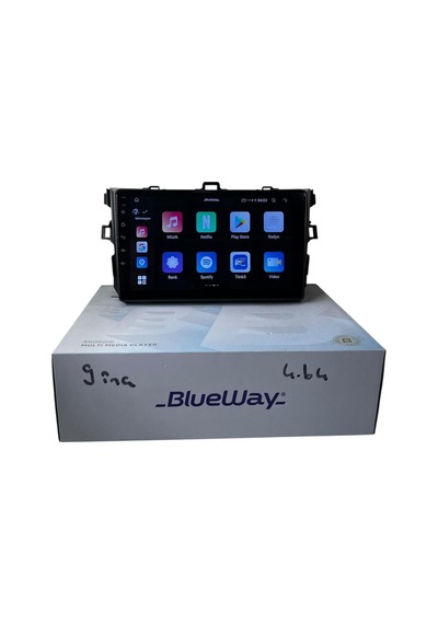 Toyota Corolla 2007-2013 Blueway 4-64 Profesyonel Oem Multimedia 9"