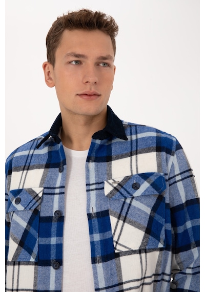 U.s. Polo Assn. Erkek Lacivert Gömlek Desenli 50308257-vr033 Lacivert