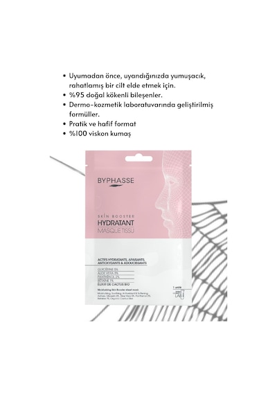 Byphasse Nemlendirici Ve Canlandırıcı Skin Booster Kağıt Yüz Maskesi