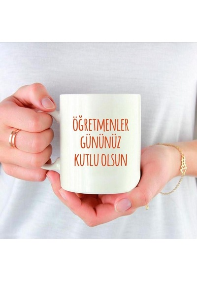 Kişiye Özel Öğretmenler Günü En Güzel Öğretmen Baskılı Porselen