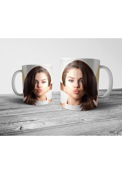 Selena Gomez Kupa Bardak Model 3 Çok Renkli