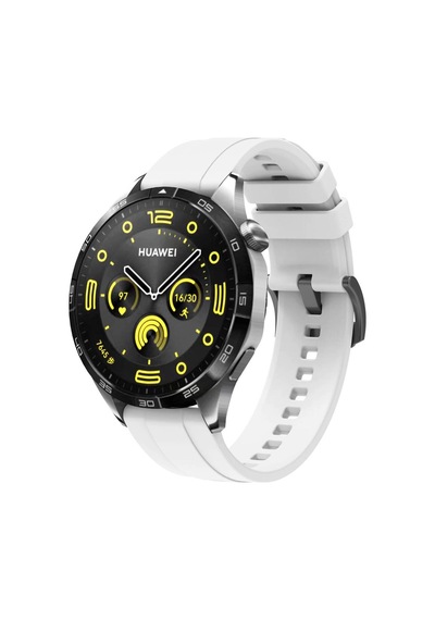 Huawei Gt4 22mm Uyumlu Tbc- Krd-95 Silikon Kordon-beyaz