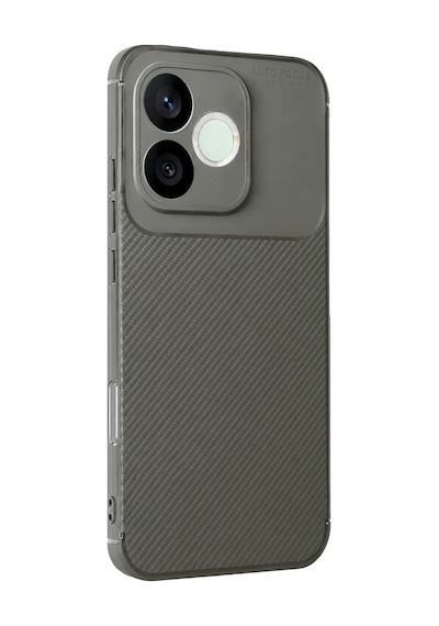 Apsuwa Honor 600 Lite Kılıf Negro Karbon Desen Silikon Gri