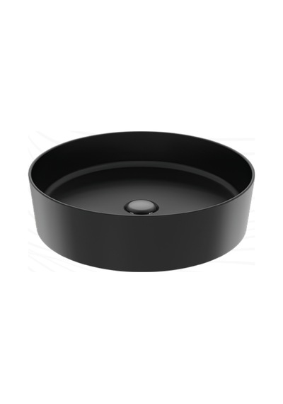Creavit Loop Yuvarlak Masa Üstü Çanak Lavabo Ø45 Cm Extra Kömür Karası Lp
