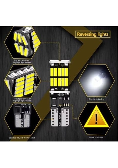 T10 Led 26 Ledli W5w Canbus Park Plaka Tavan Ampulü 4 Adet Diğer