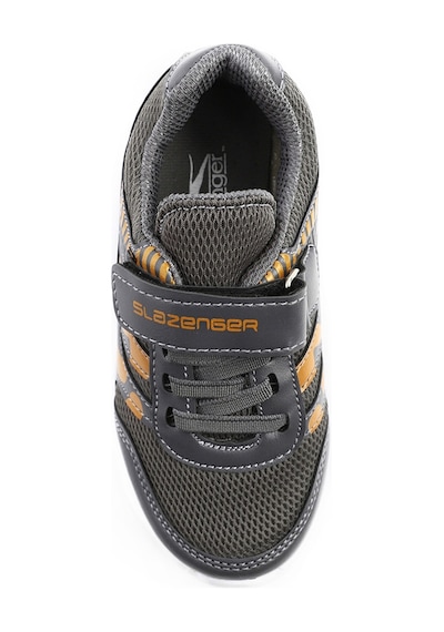 Slazenger KING Çocuk Cırt Cırtlı Koyu Gri / Turuncu Günlük Spor Ayakkabısı