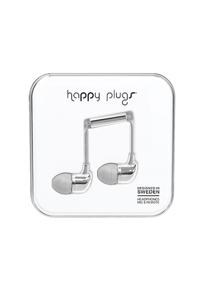 Happy Plugs Kulaklık - 7736 Gümüş Parlak