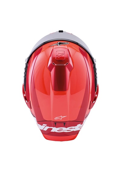 Alpinestars Supertech R10 Carbon Arius Spor Motosiklet Kaskı Siyah Beyaz Kırmızı Siyah - Beyaz - Kırmızı