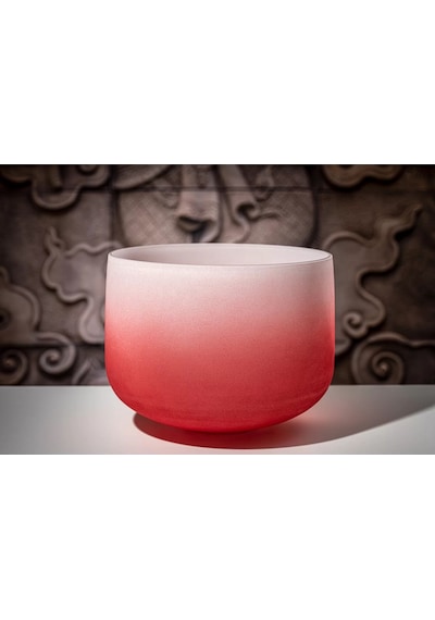 Meinl Sonic Energy Csbc14c Root Chakra 14 Crystal Singing Bowl Note C4 Color Frosted Red