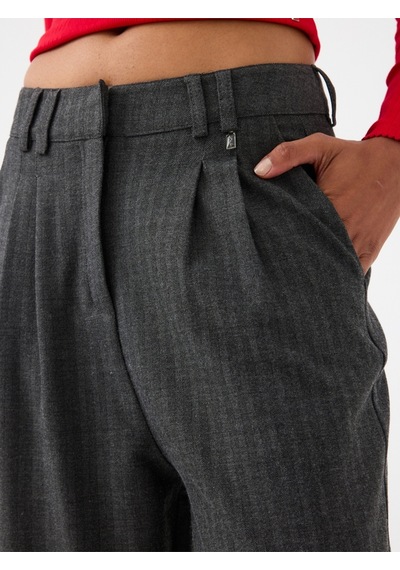 Relax Fit Kadın Pantolon Antrasit