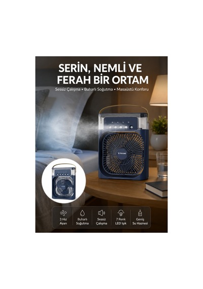 Tüm Gün Kullanıma Uygun Enerji Tasarruflu Fan Yeni Nesil Renk