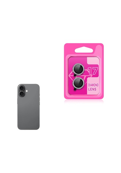 Apple iPhone Uyumlu  17 Pro Zore Cl-07 Kamera Lens Koruyucu - Titanyum-gri Gri